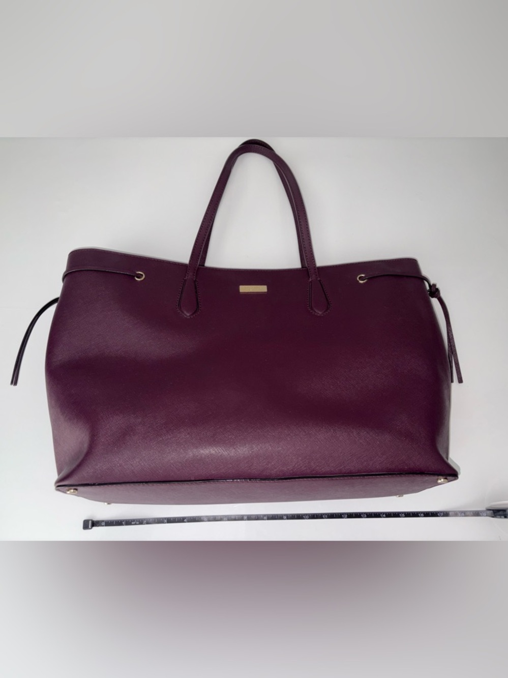 Kate Spade Laurel Way Ari Large Tote Purple Saffiano Leather - Picture 7 of 16